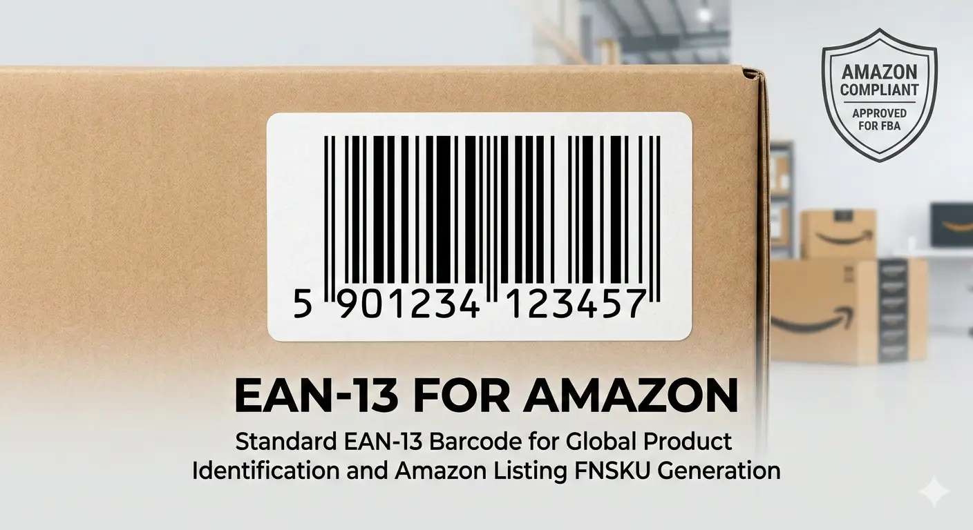 EAN-13 barcode for Amazon products