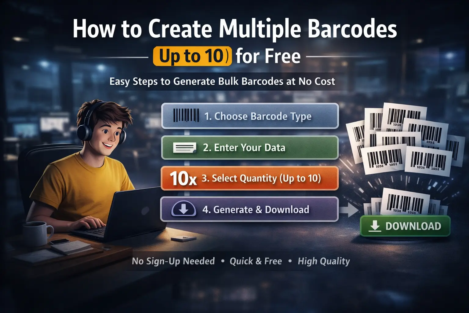 How to Create Multiple Barcodes example